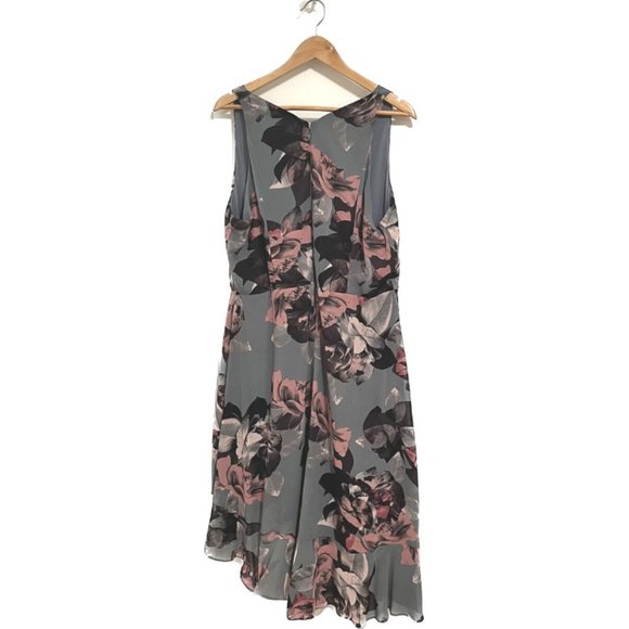 NWT Le Chateau Asymmetrical High-Low Cowl Neck Dress - Picture 3 of 15